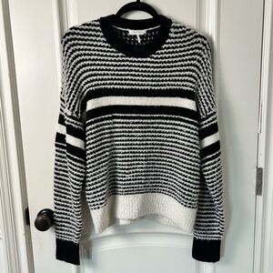 NEW - rag & bone ‘Teddy’ white and black sweater - Size Medium